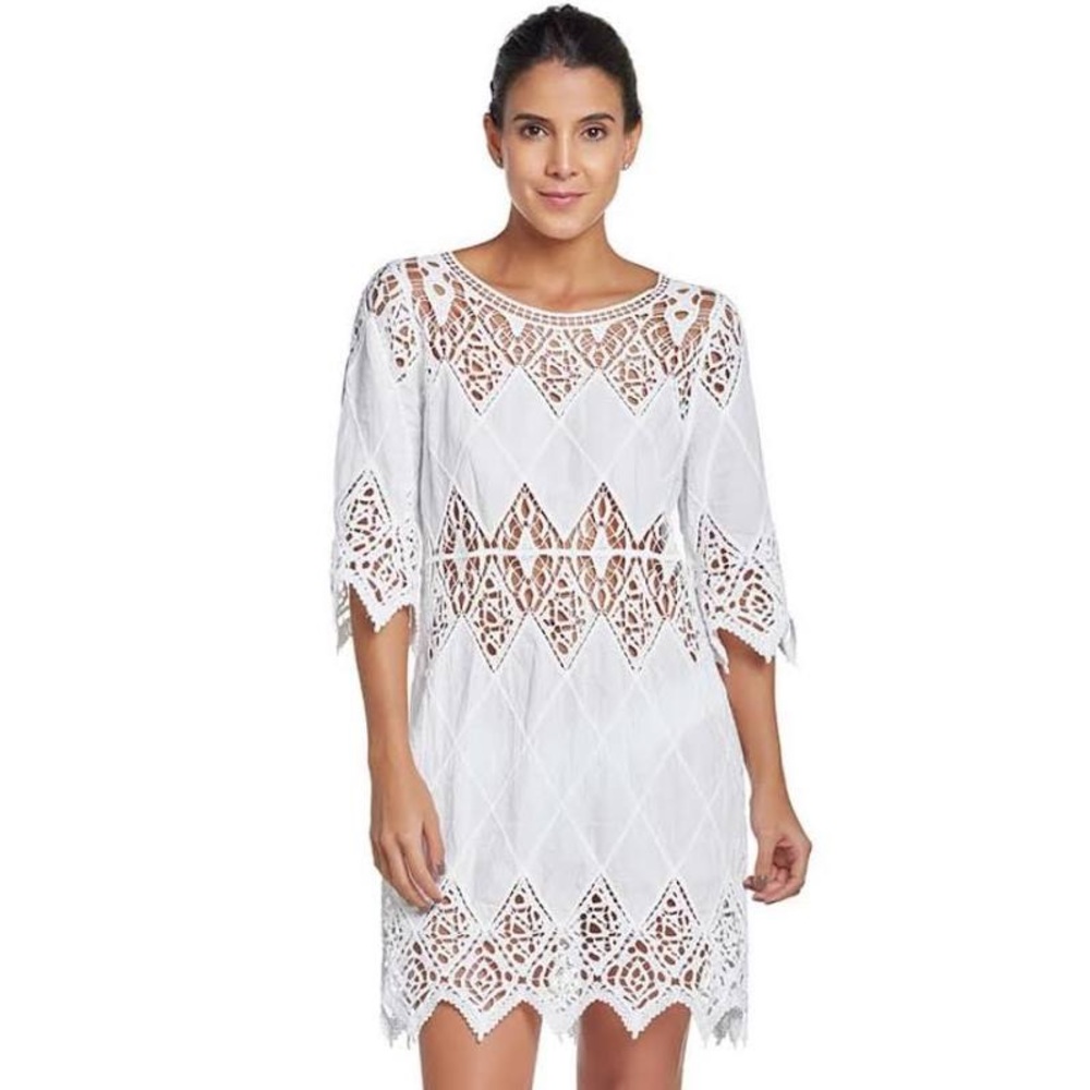 PilyQ Water Lily Lisi crochet swim dress XS/S